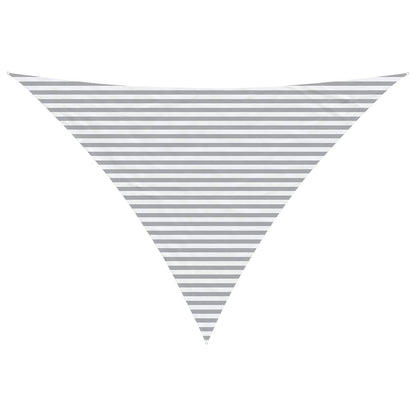 vidaXL Sun Shade Sail Light Grey and White 5 x 5 x 6 m
