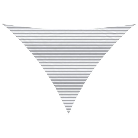 vidaXL Sun Shade Sail Light Grey and White 5 x 5 x 6 m