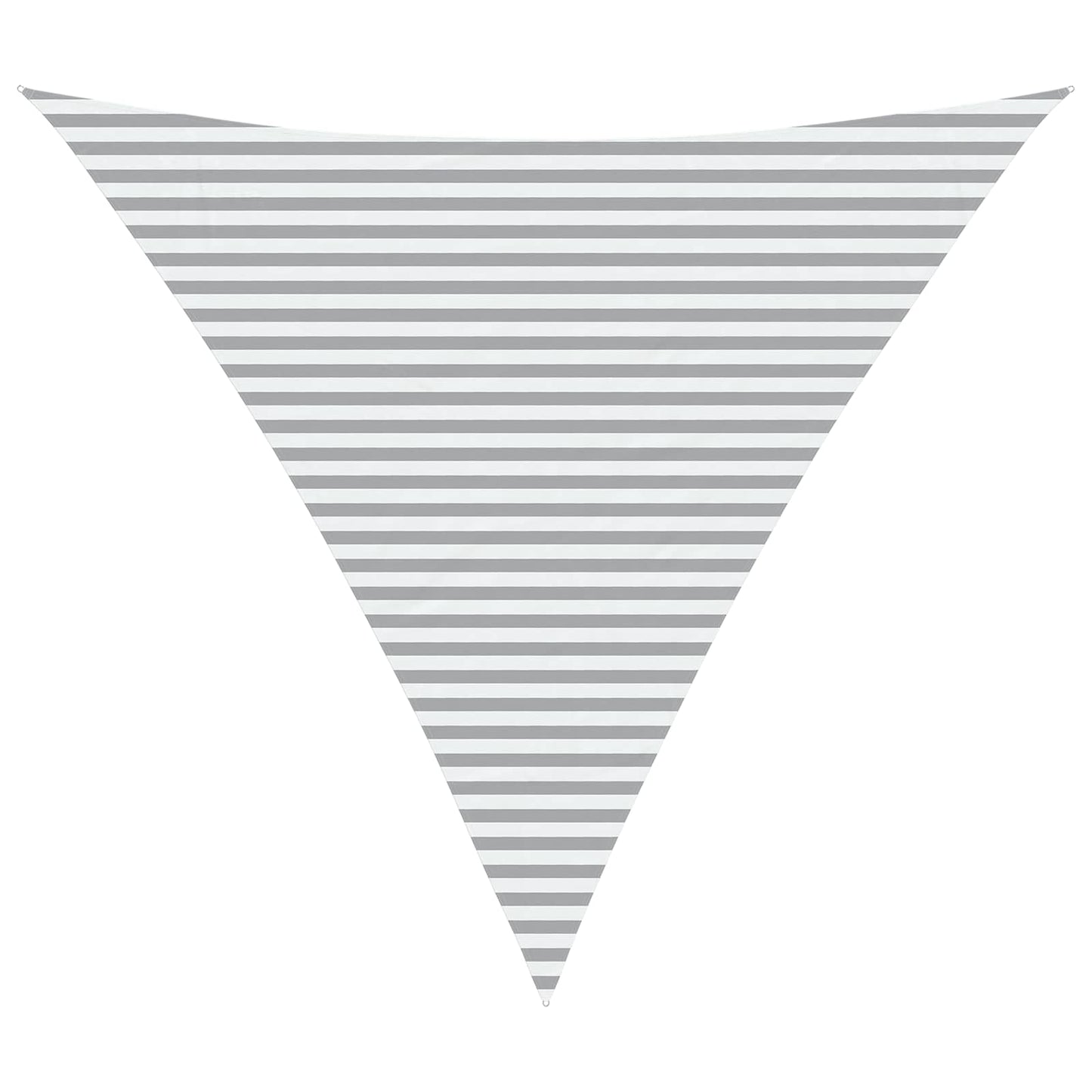 vidaXL Sun Shade Sail Light Grey and White 6 x 6 x 6 m