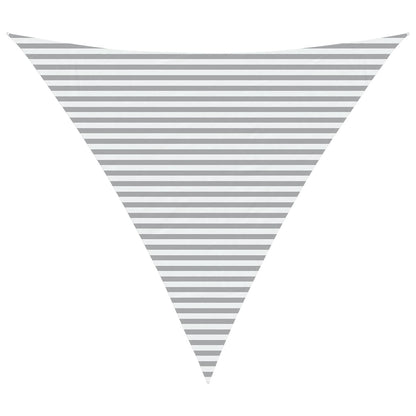vidaXL Sun Shade Sail Light Grey and White 6 x 6 x 6 m
