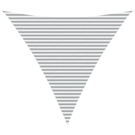 vidaXL Sun Shade Sail Light Grey and White 6 x 6 x 6 m