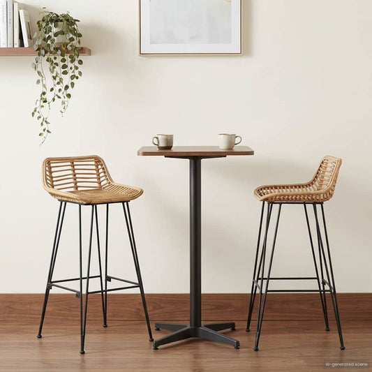 vidaXL Bar Chair 44 x 46 x 91 cm Rod Iron Dia, 10mm