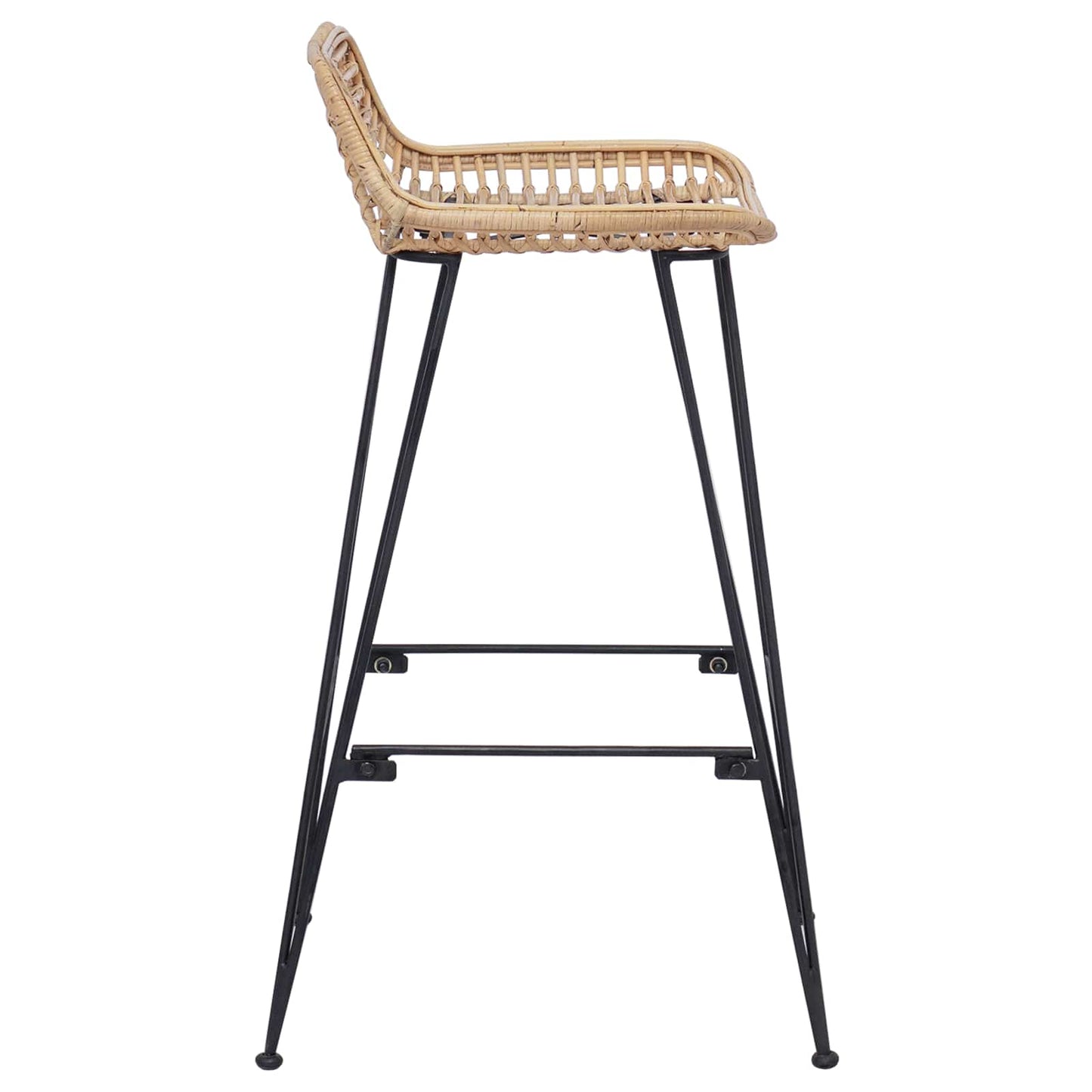 vidaXL Bar Chair 44 x 46 x 91 cm Rod Iron Dia, 10mm