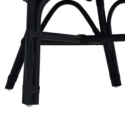 vidaXL Stacking Chair Black 60 x 60 x 81 cm Rattan