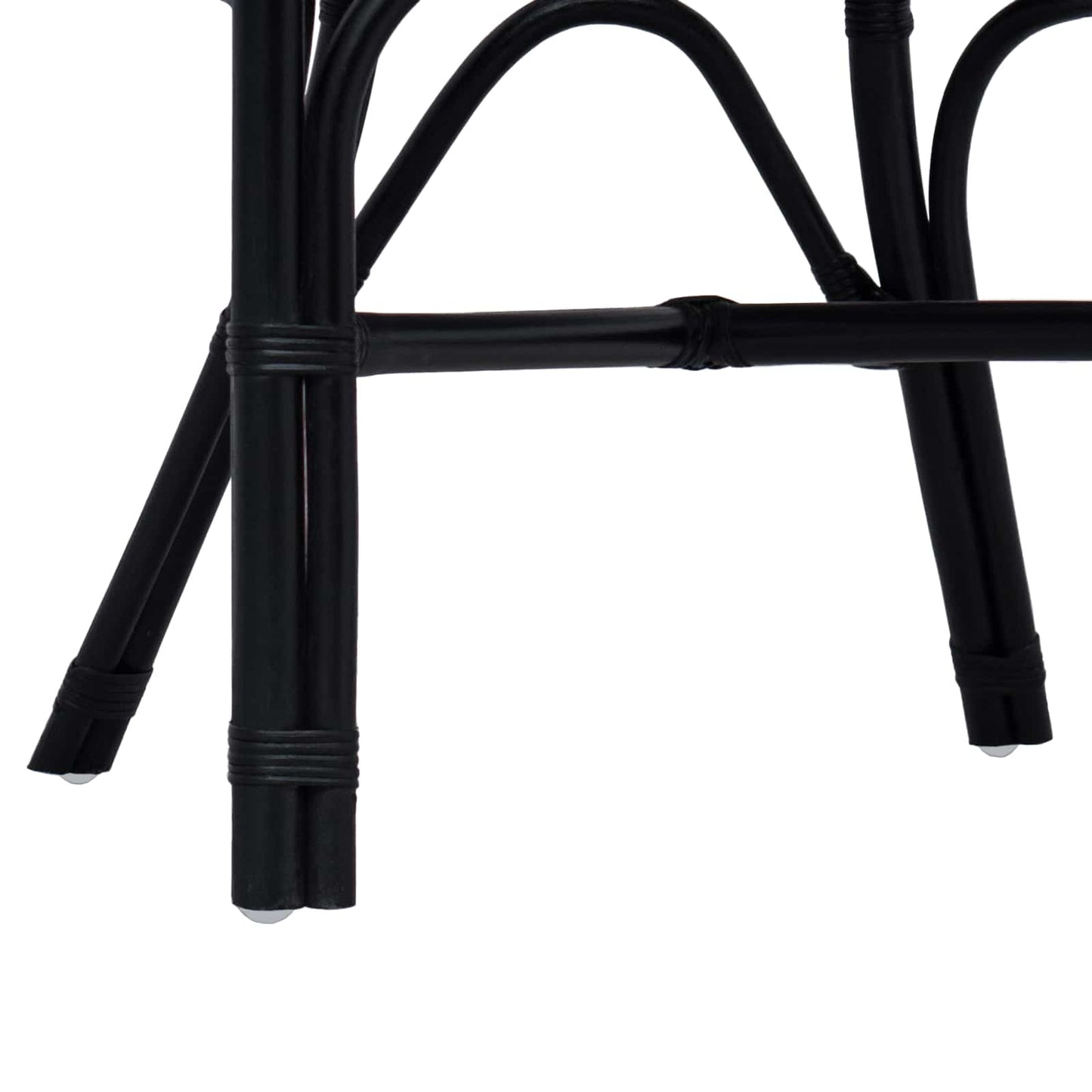 vidaXL Stacking Chair Black 58 x 60 x 81 cm Rattan