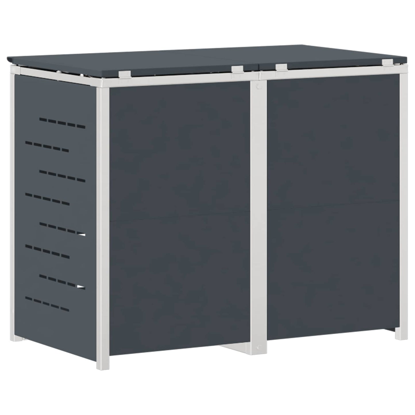 vidaXL Wheelie Bin Storage Stainless Steel Anthracite
