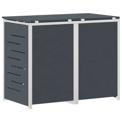 vidaXL Wheelie Bin Storage Stainless Steel Anthracite
