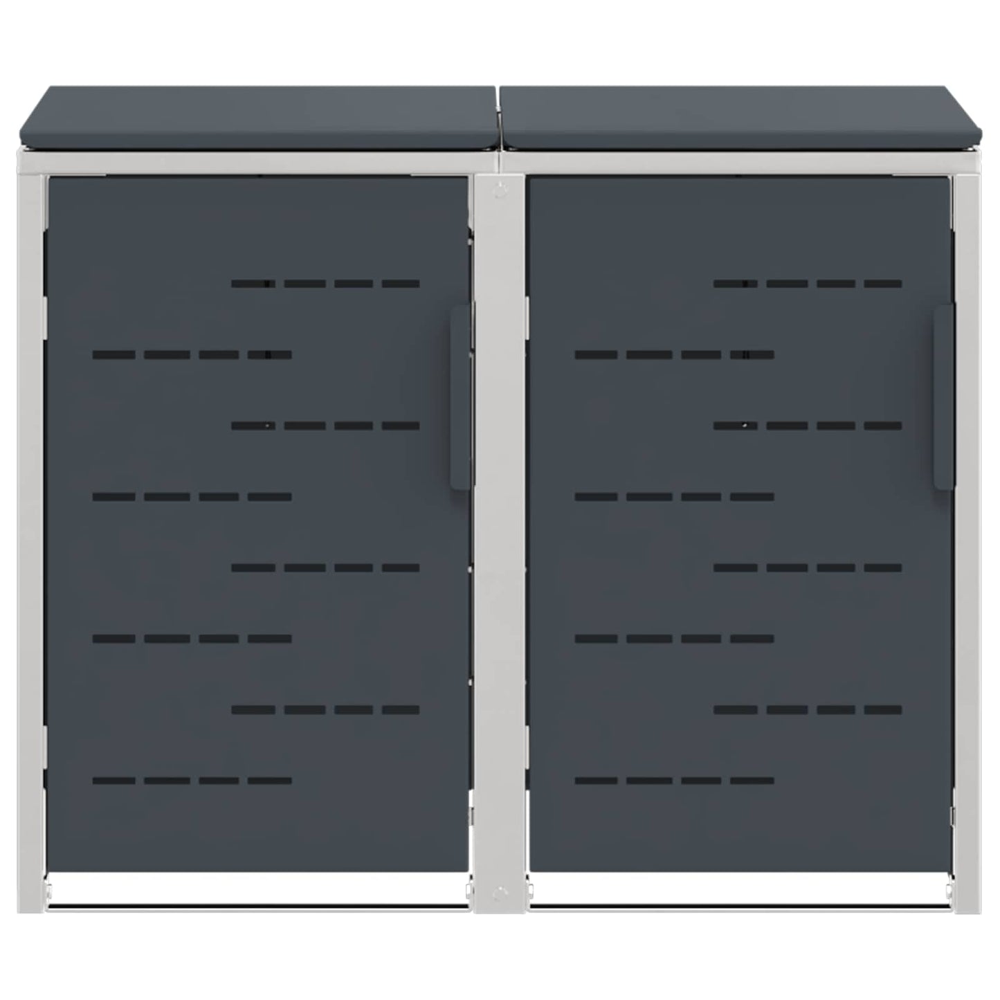 vidaXL Wheelie Bin Storage Stainless Steel Anthracite