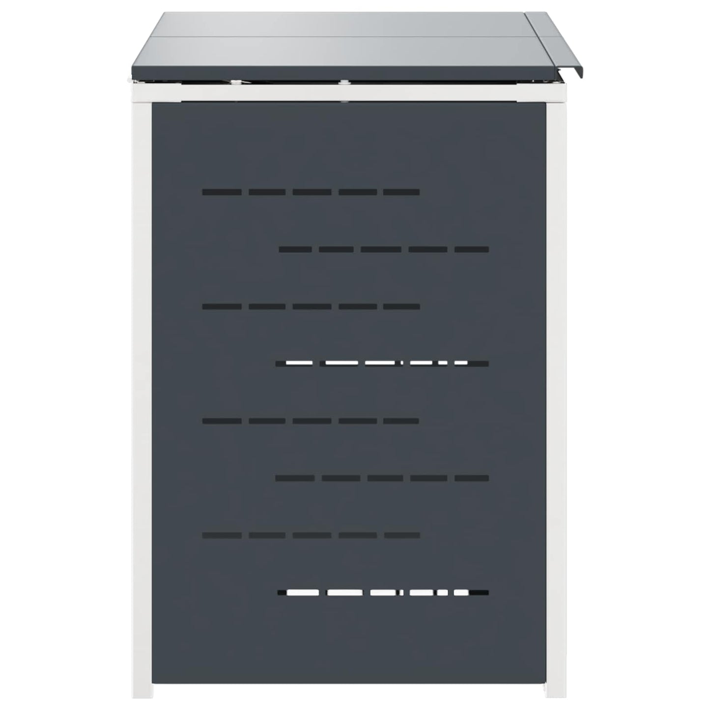 vidaXL Wheelie Bin Storage Stainless Steel Anthracite