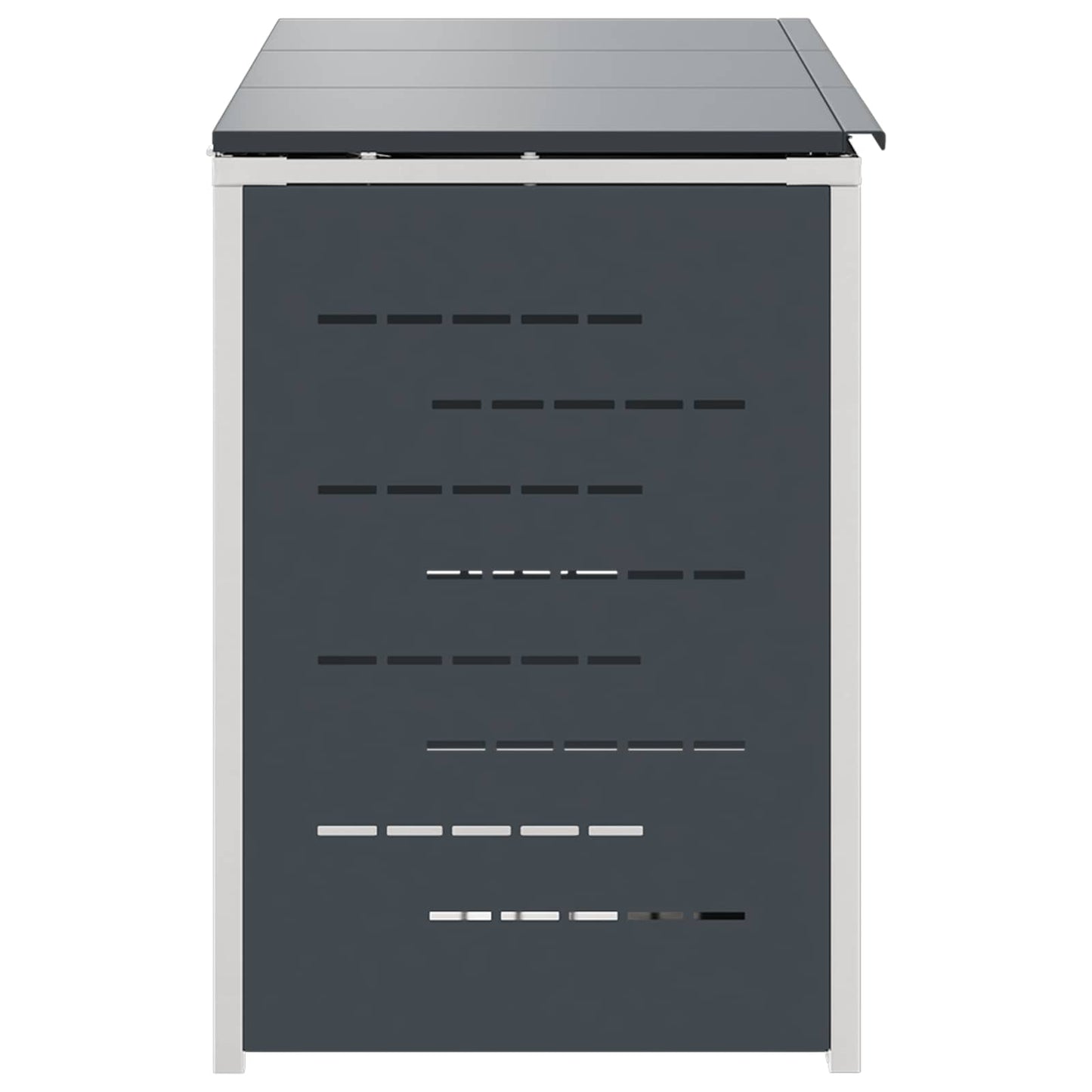 vidaXL Wheelie Bin Storage Stainless Steel Anthracite