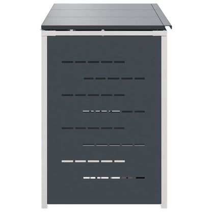 vidaXL Wheelie Bin Storage Stainless Steel Anthracite
