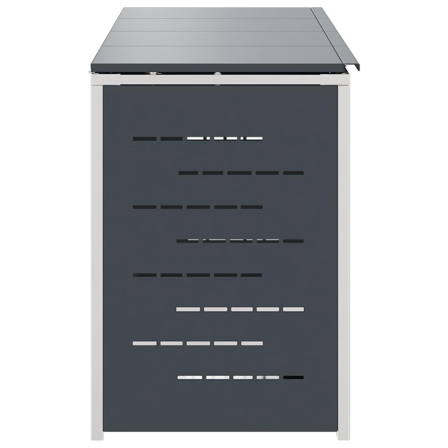 vidaXL Wheelie Bin Storage Stainless Steel Anthracite