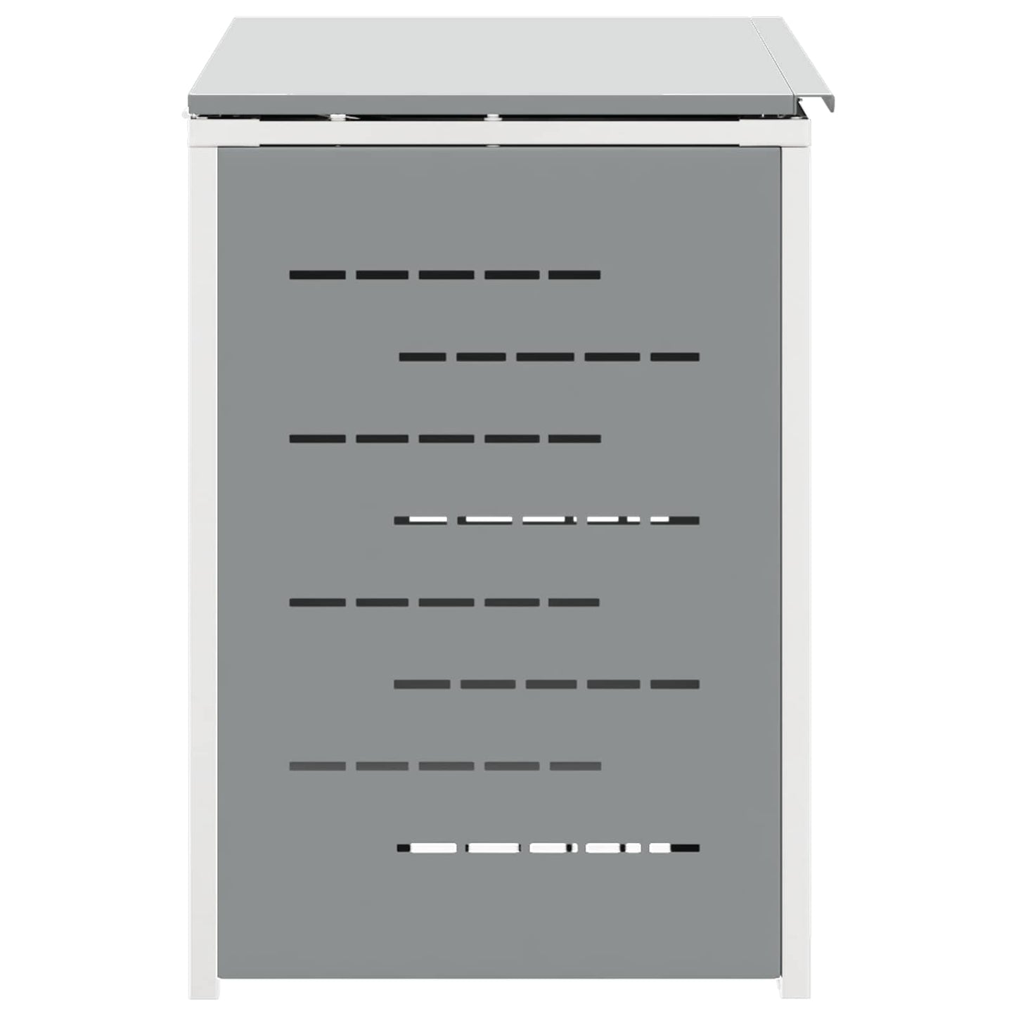 vidaXL Wheelie Bin Storage Stainless Steel Grey