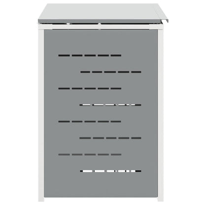 vidaXL Wheelie Bin Storage Stainless Steel Grey