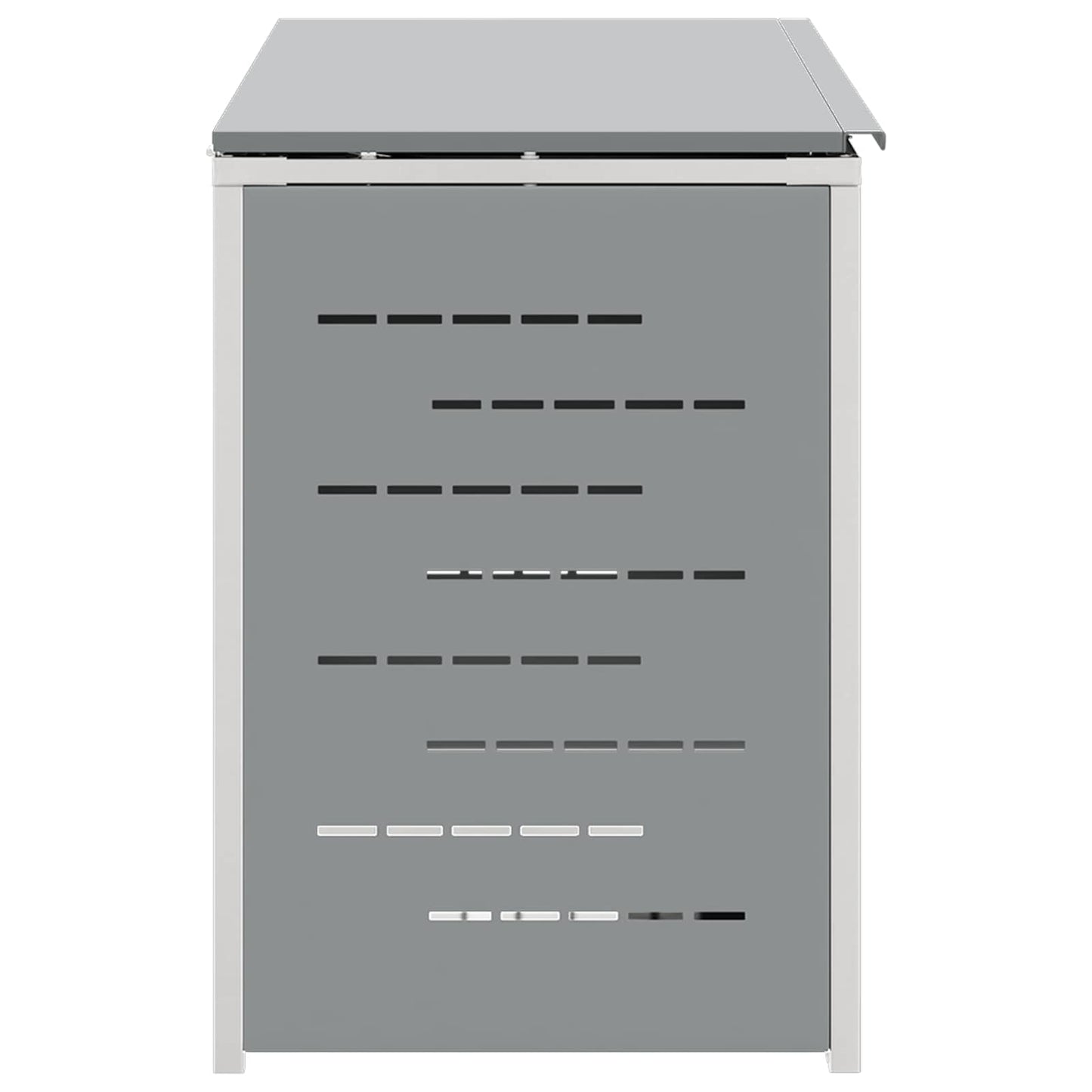vidaXL Wheelie Bin Storage Stainless Steel Grey
