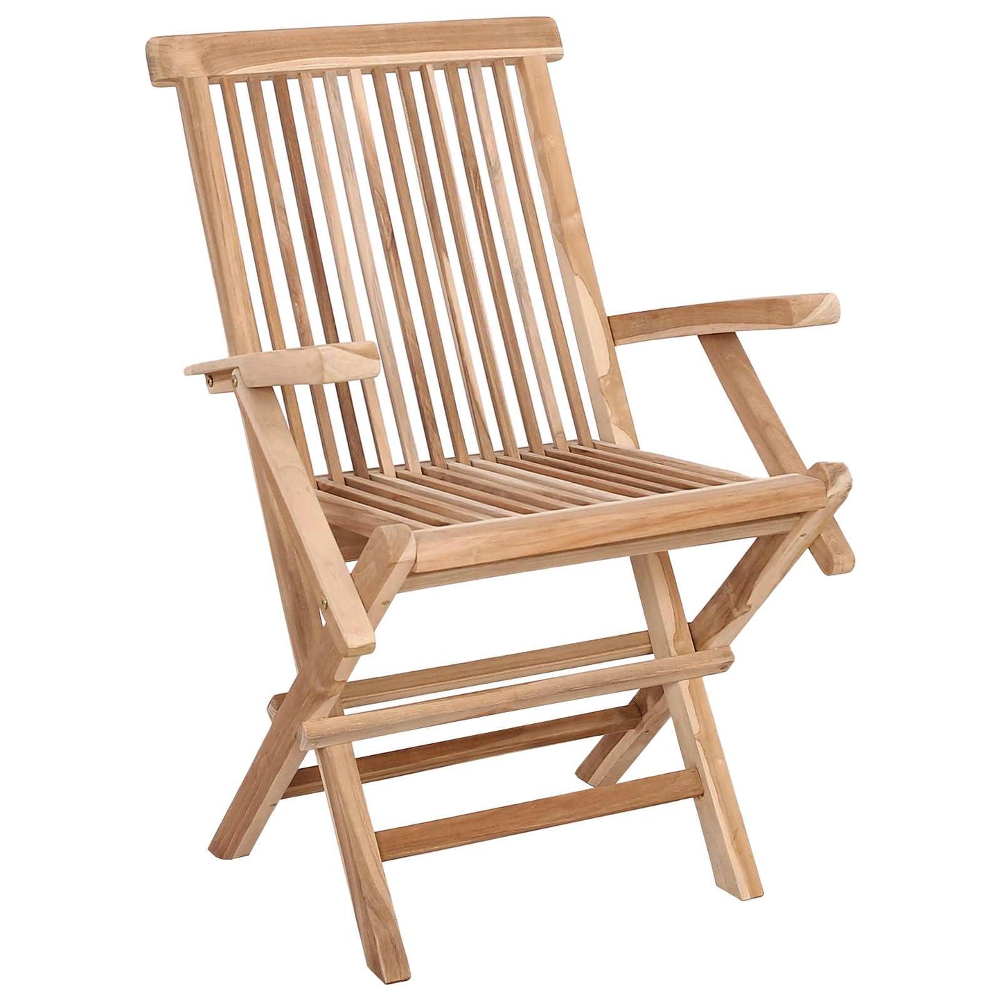 vidaXL Garden Furniture Set 5 pcs Natural Solid Teak Wood