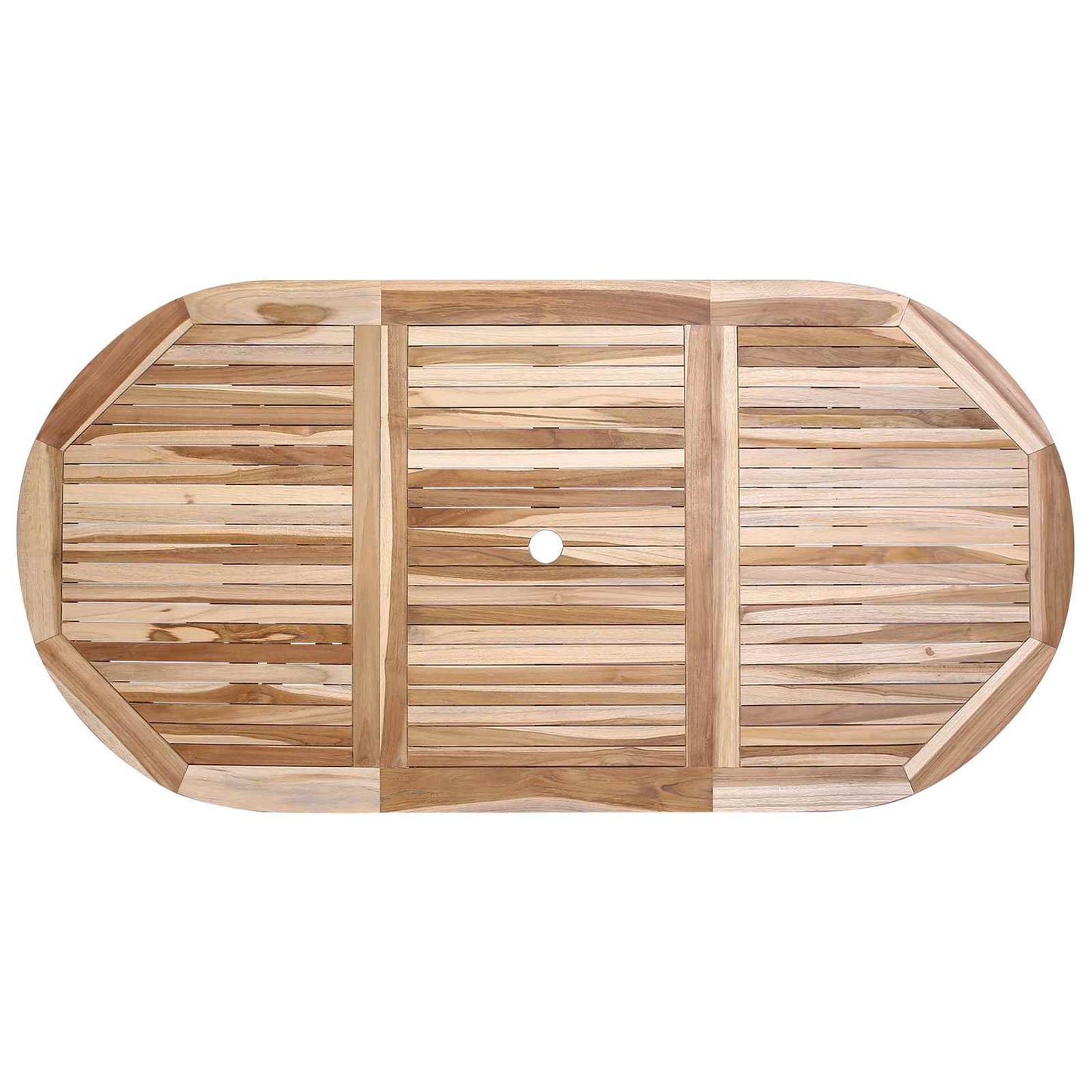 vidaXL Garden Furniture Set 7 pcs Natural Solid Teak Wood