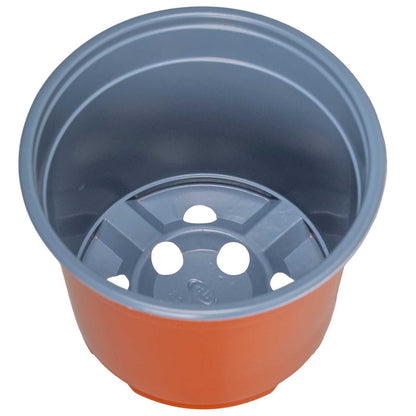 vidaXL Round Flower Pot 50 pcs Terracotta Ø 10 x 8 cm Plastic