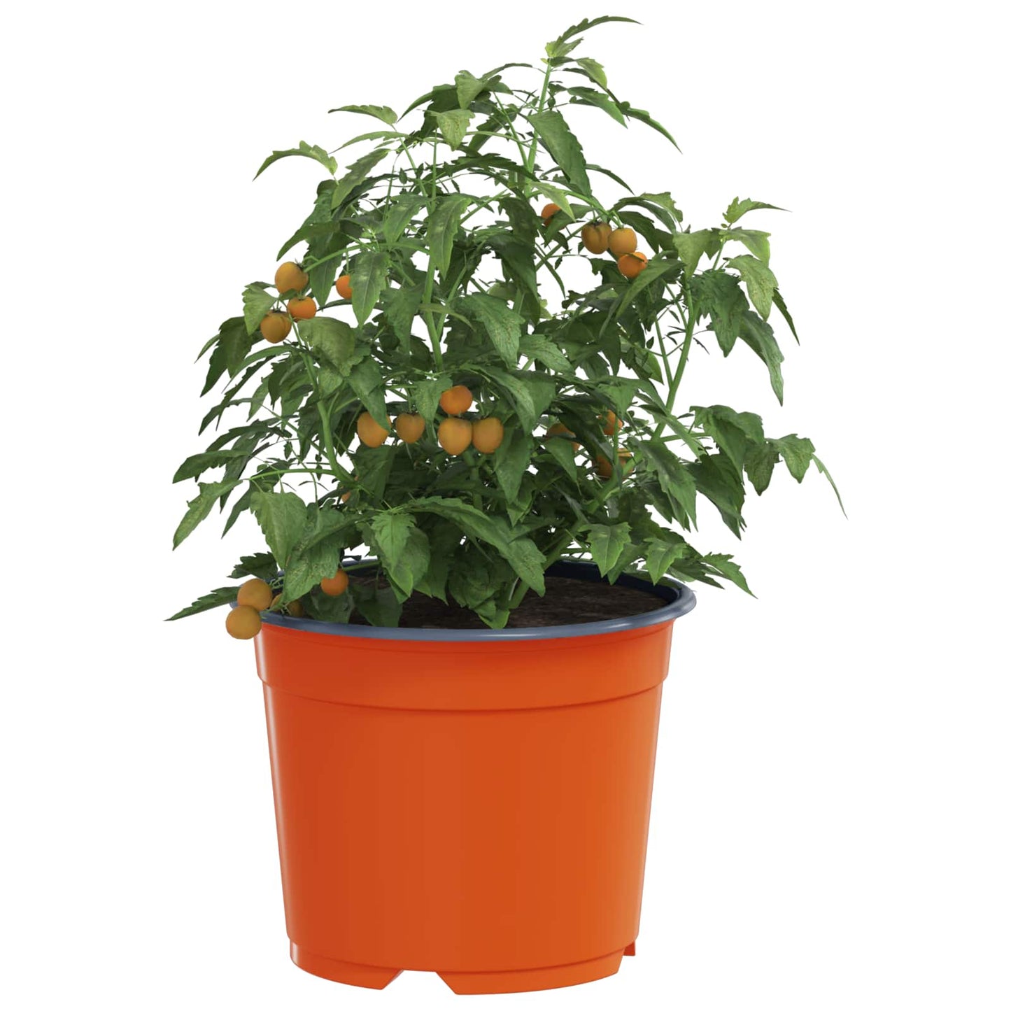 vidaXL Round Flower Pot 50 pcs Terracotta Ø 10 x 8 cm Plastic