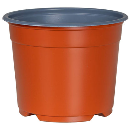 vidaXL Round Flower Pot 200 pcs Terracotta Ø 10 x 8 cm Plastic