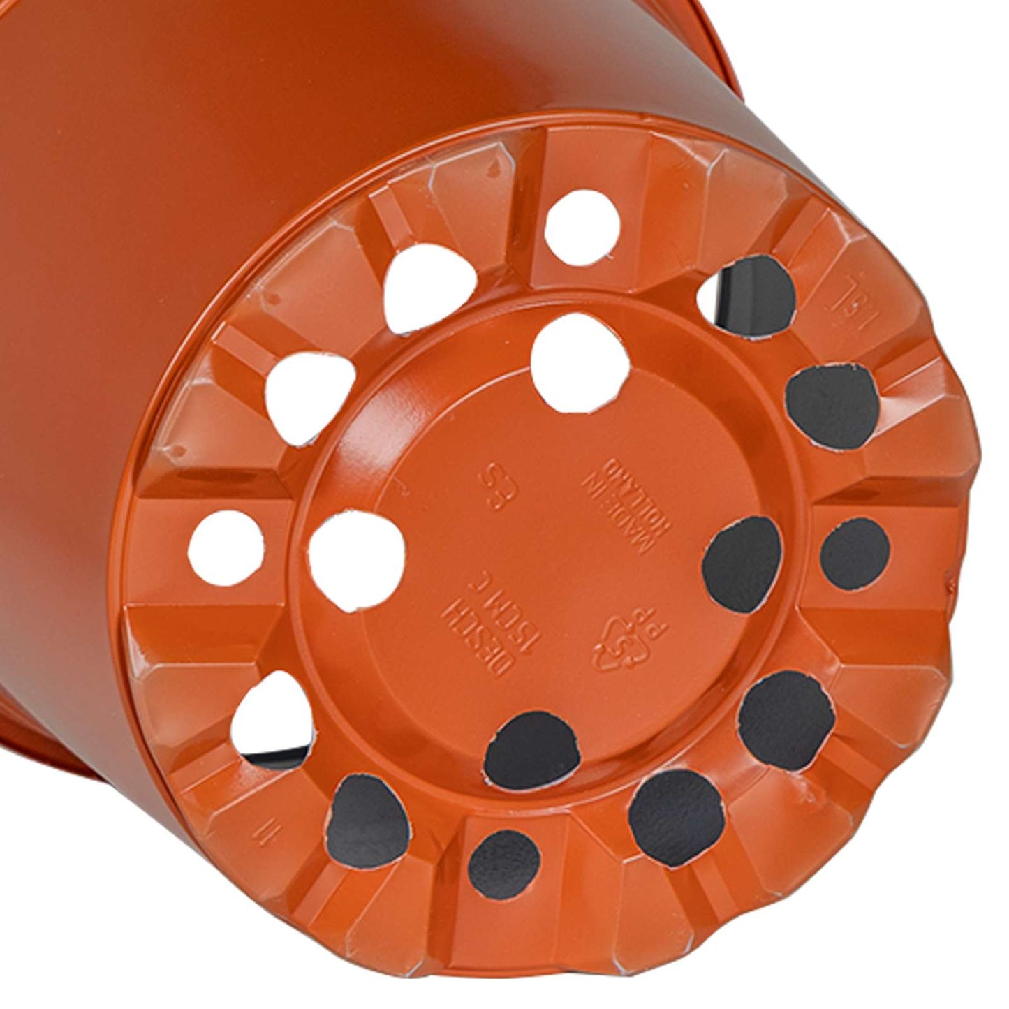vidaXL Flower Pot 200 pcs Terracotta Ø 15 x 13 cm Plastic