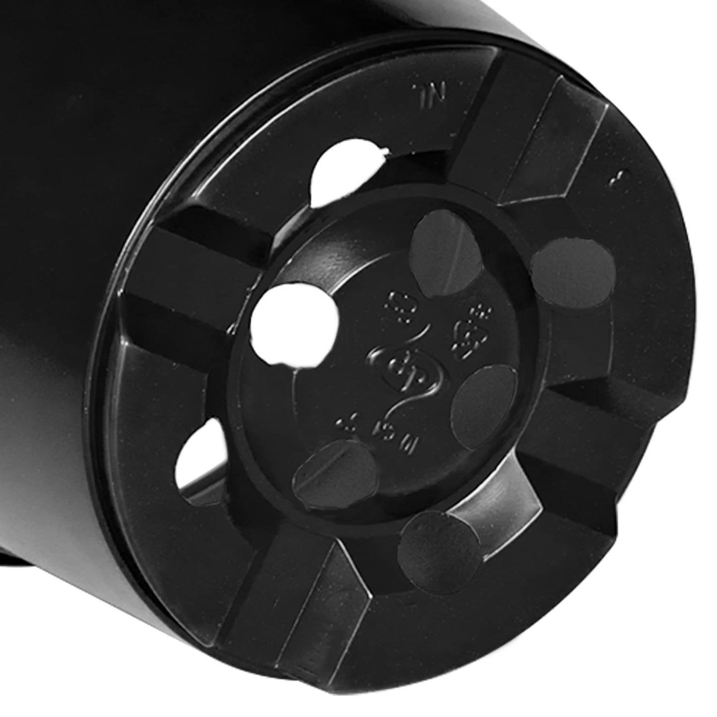 vidaXL Round Flower Pot 50 pcs Black Ø 10 x 8 cm Plastic