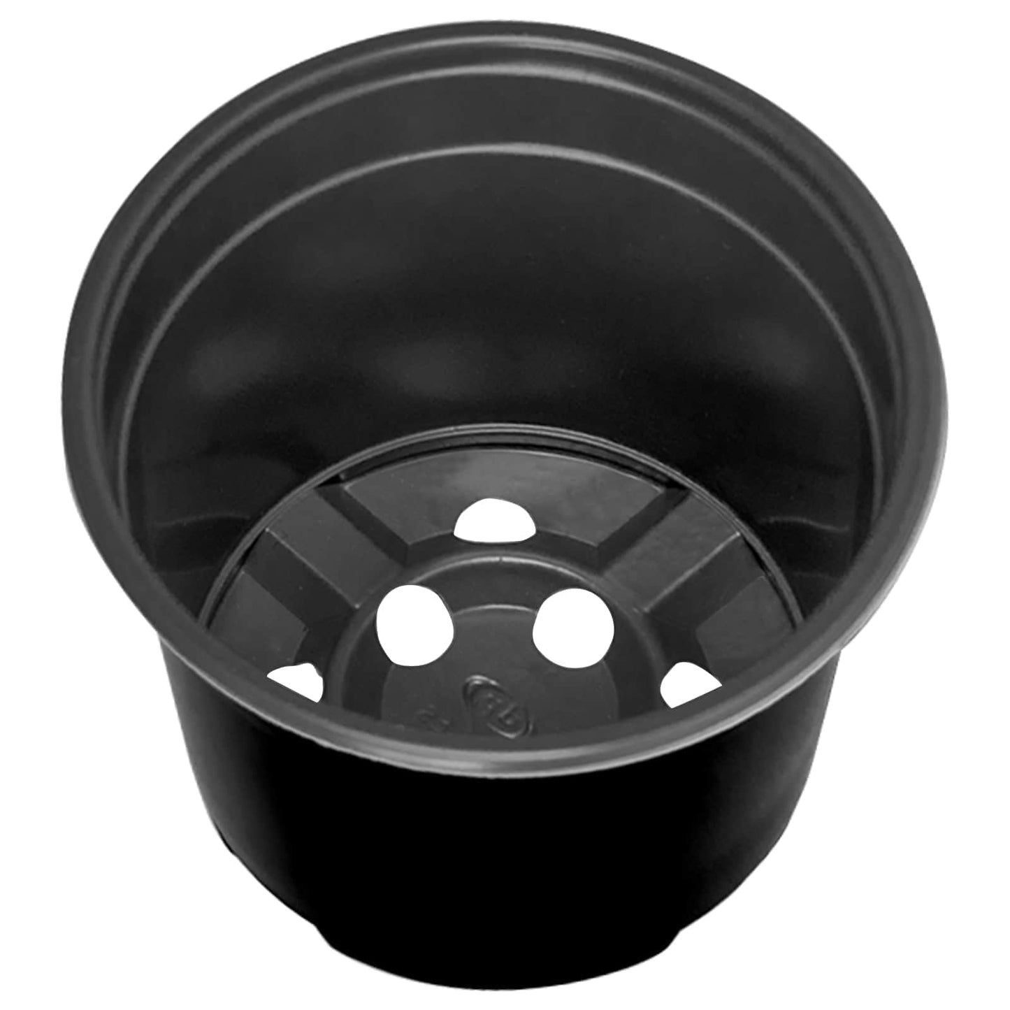 vidaXL Round Flower Pot 50 pcs Black Ø 10 x 8 cm Plastic