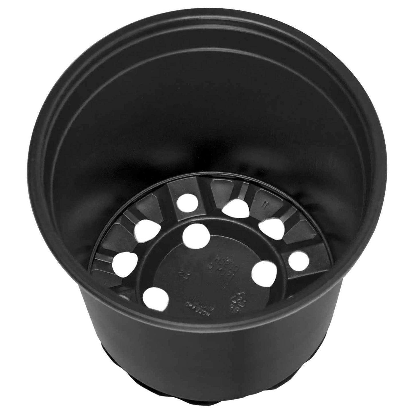vidaXL Flower Pot 200 pcs Black Ø 15 x 13 cm Plastic
