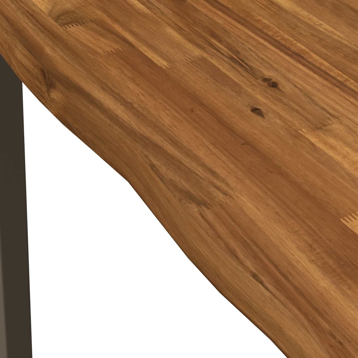 vidaXL 60 x 55 x 75 cm Solid Acacia Wood Natural and Coffee