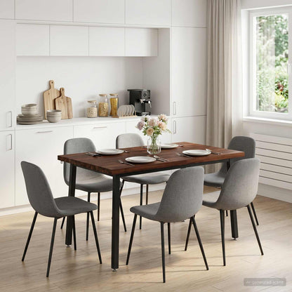 vidaXL 90 x 55 x 75 cm Solid Acacia Wood Dark Brown and Black
