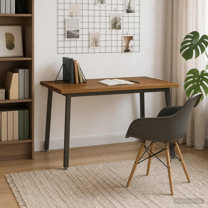 vidaXL 110 x 55 x 75 cm Solid Acacia Wood Natural and Coffee