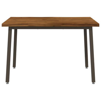 vidaXL 90 x 55 x 75 cm Solid Acacia Wood Natural and Coffee