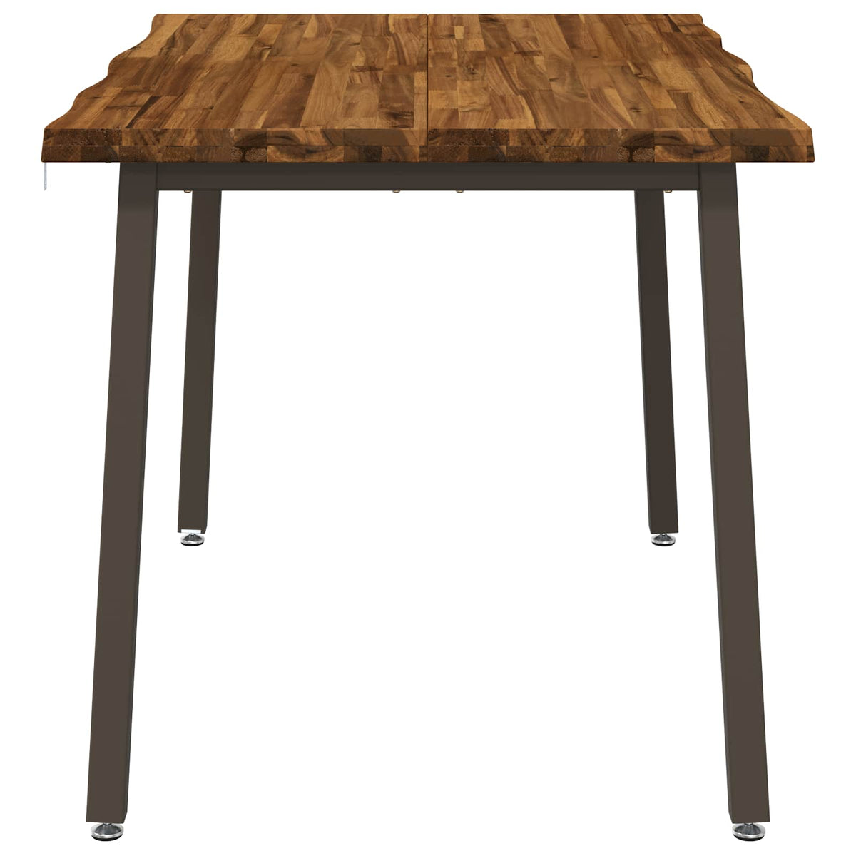 vidaXL 90 x 55 x 75 cm Solid Acacia Wood Natural and Coffee