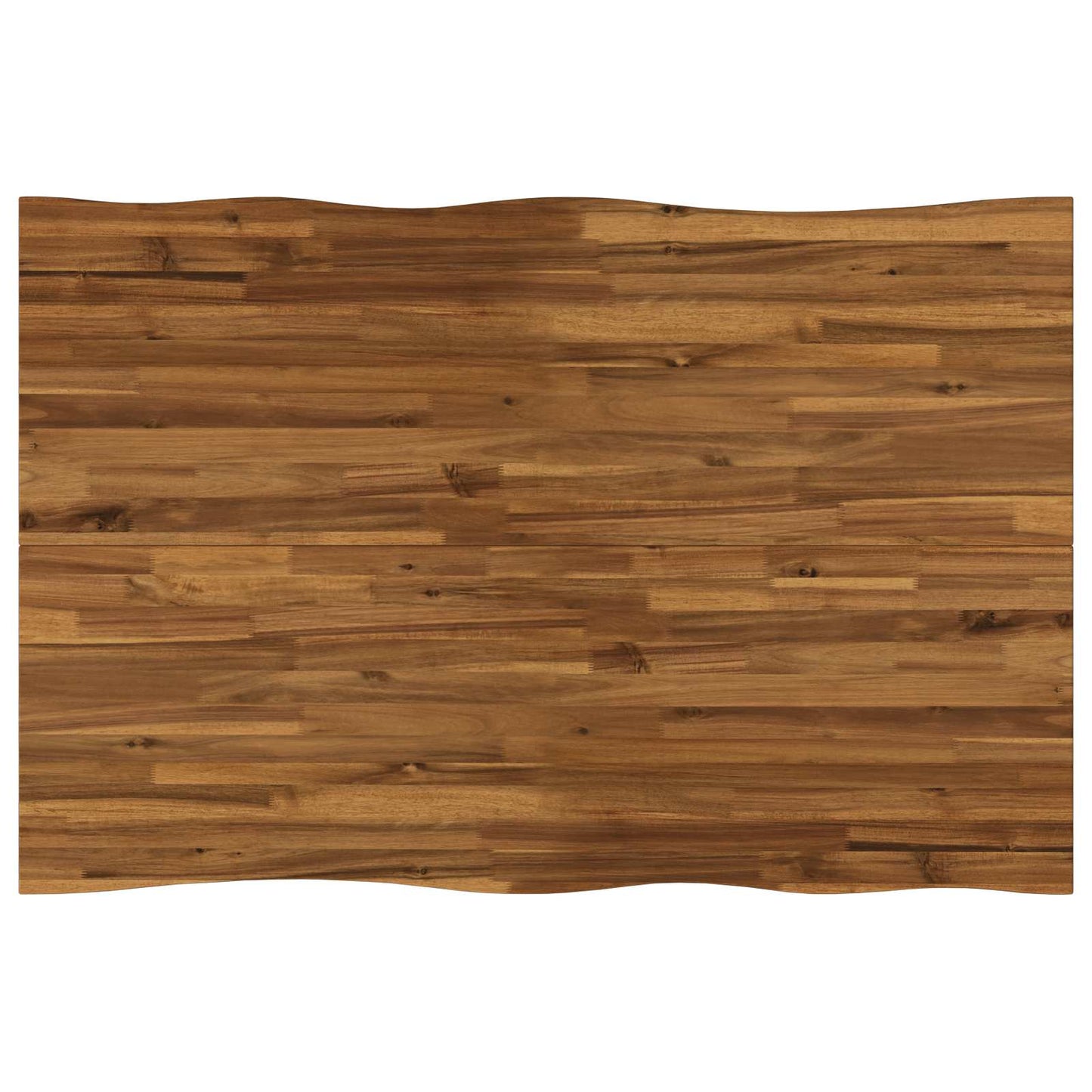vidaXL 90 x 55 x 75 cm Solid Acacia Wood Natural and White Rectangular