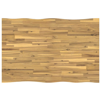 vidaXL 90 x 55 x 75 cm Solid Acacia Wood White Rectangular