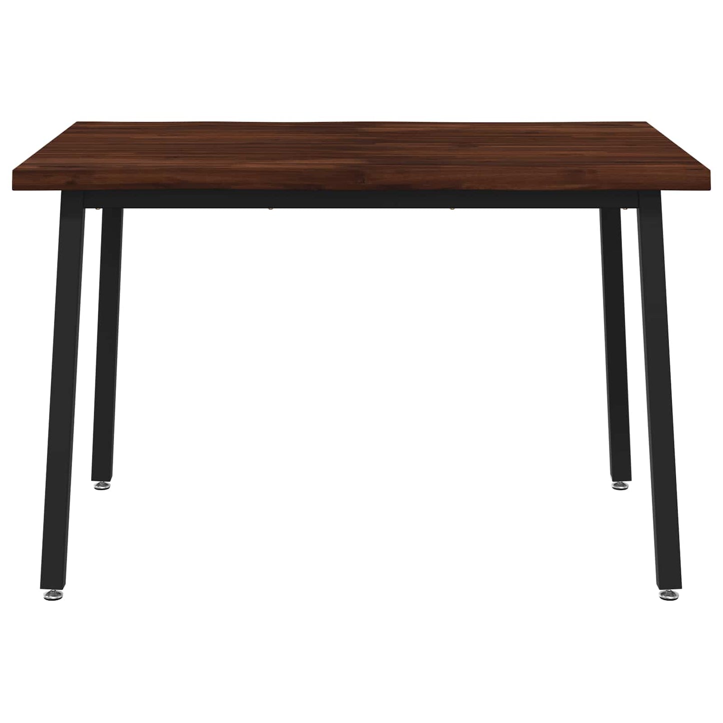 vidaXL 110 x 55 x 75 cm Solid Acacia Wood Dark Brown and Black