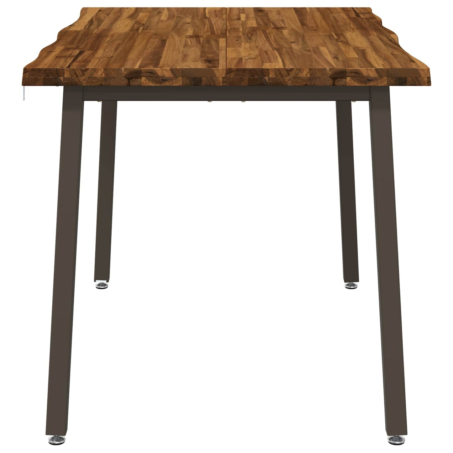 vidaXL 110 x 55 x 75 cm Solid Acacia Wood Natural and Coffee