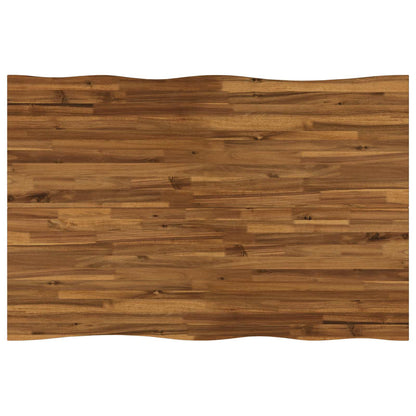 vidaXL 110 x 55 x 75 cm Solid Acacia Wood Natural and White