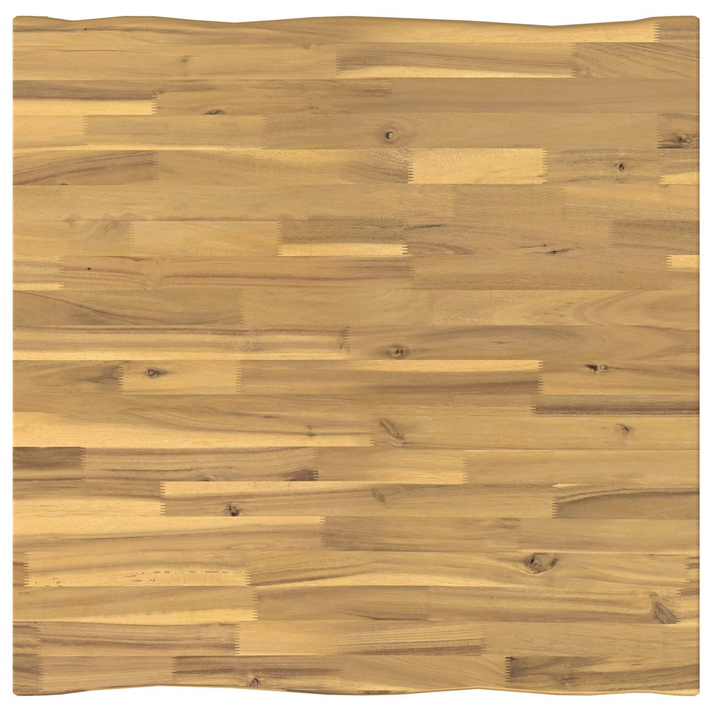 vidaXL 70 x 70 x 75 cm Solid Acacia Wood White Square