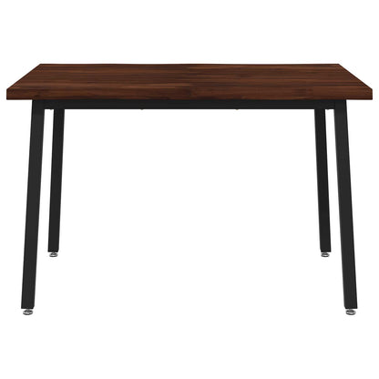 vidaXL 120 x 70 x 75 cm Solid Acacia Wood Dark Brown and Black
