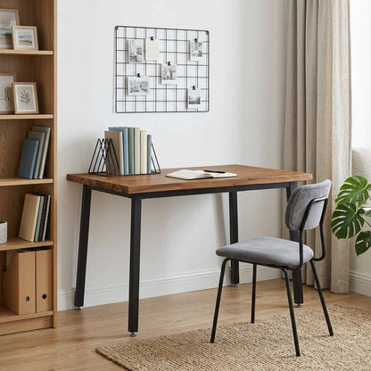 vidaXL Live Edge Dining Table 120 x 70 x 75 cm Solid Acacia Wood