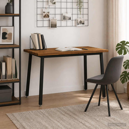 vidaXL 120 x 90 x 75 cm Solid Acacia Wood Natural and Black