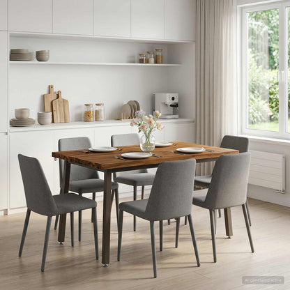 vidaXL 120 x 70 x 75 cm Solid Acacia Wood Natural and Coffee