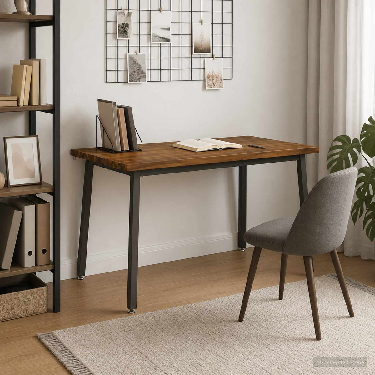 vidaXL 120 x 70 x 75 cm Solid Acacia Wood Natural and Coffee