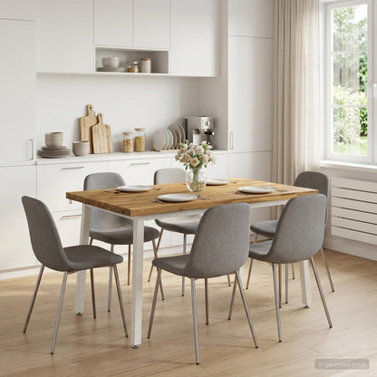 vidaXL 120 x 70 x 75 cm Solid Acacia Wood White Rectangular