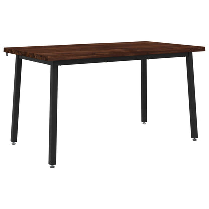 vidaXL 120 x 90 x 75 cm Solid Acacia Wood Dark Brown and Black