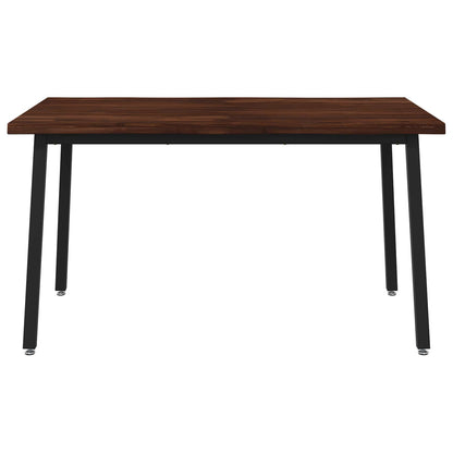 vidaXL 120 x 90 x 75 cm Solid Acacia Wood Dark Brown and Black