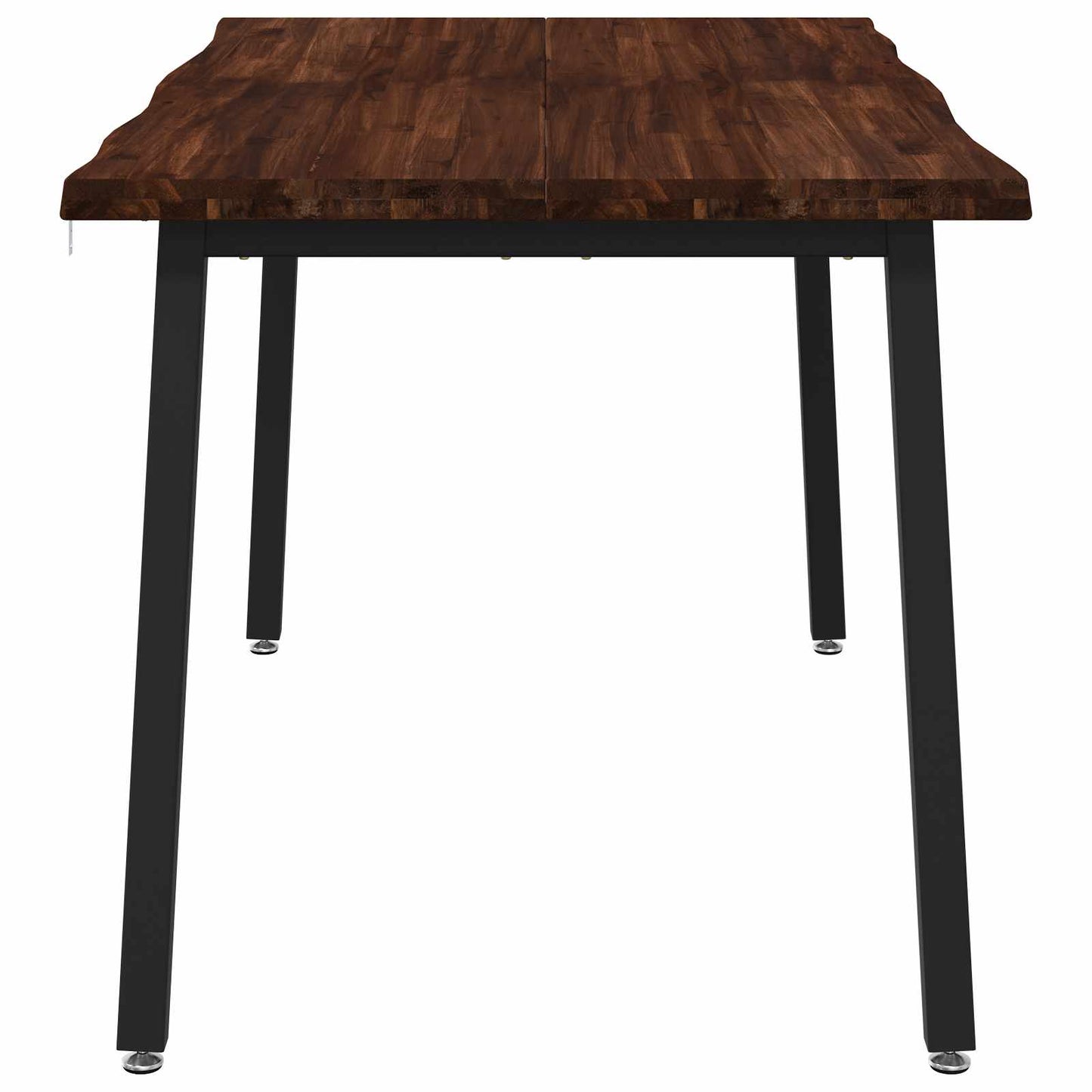 vidaXL 120 x 90 x 75 cm Solid Acacia Wood Dark Brown and Black