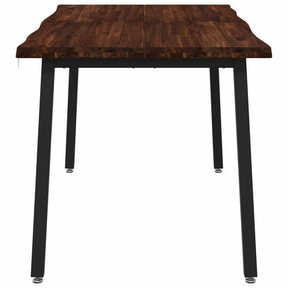 vidaXL 120 x 90 x 75 cm Solid Acacia Wood Dark Brown and Black