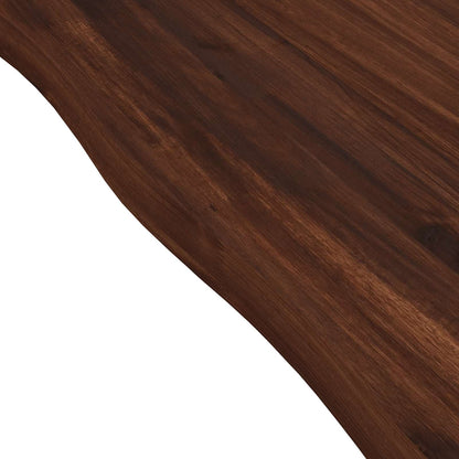 vidaXL 120 x 90 x 75 cm Solid Acacia Wood Dark Brown and White